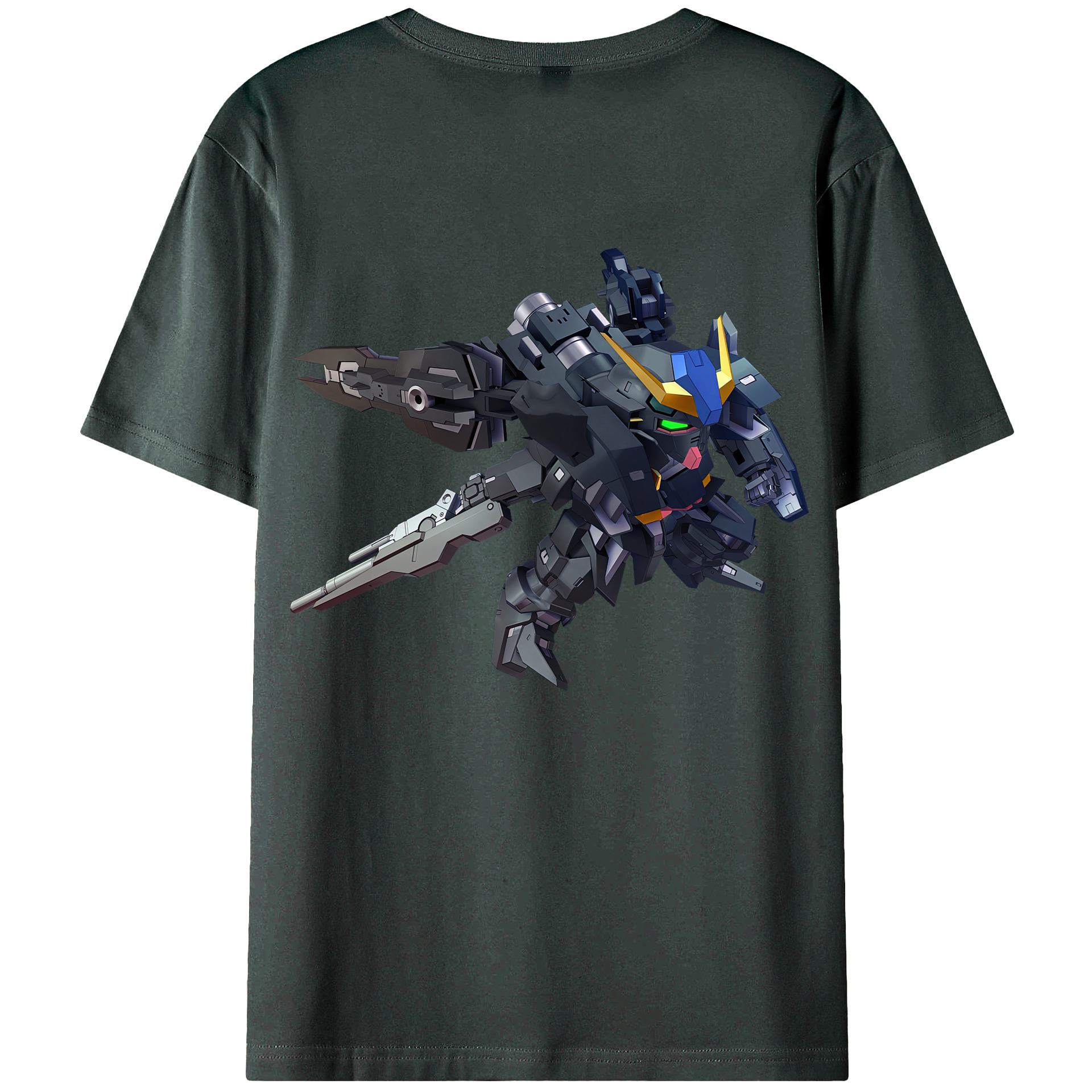 （画像用） 機動戦士ガンダム Mobile Suit Gundam 綿100％ メンズ半袖Tシャツ（バックプリント） 通気性
